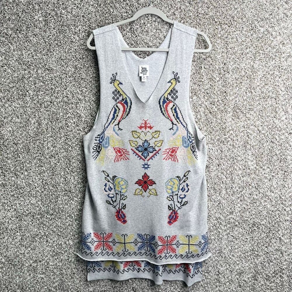 Ivy‎ Jane Tunic Top Women’s Small Embroidered Oversized Tank